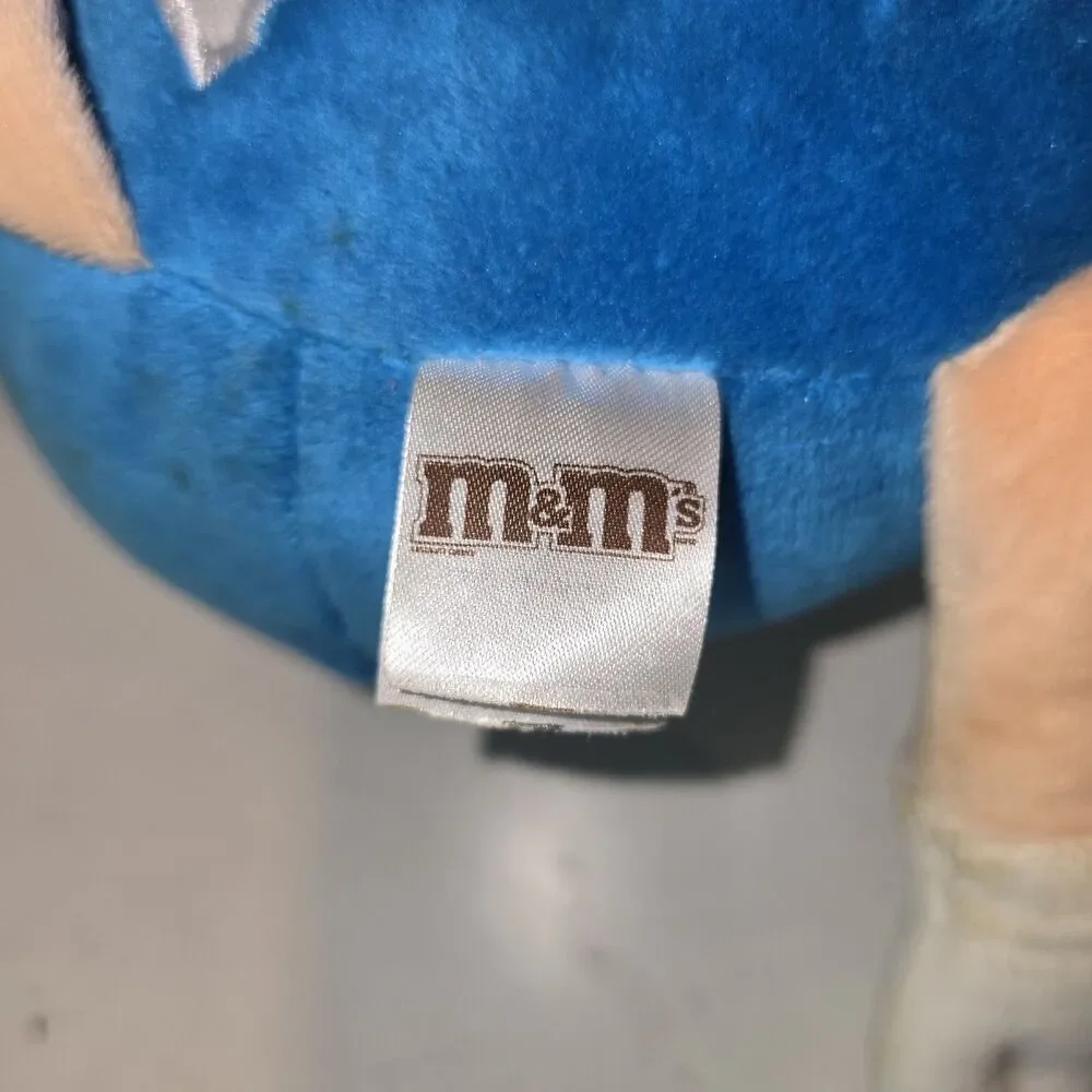 M&M’s Sweets Plush Soft Toy Rare Blue Collectable Sweets Chocolate Large 11 Inch